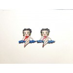 Betty Boop Pins Lot #47 Sitting On Name Design Two Pieces.